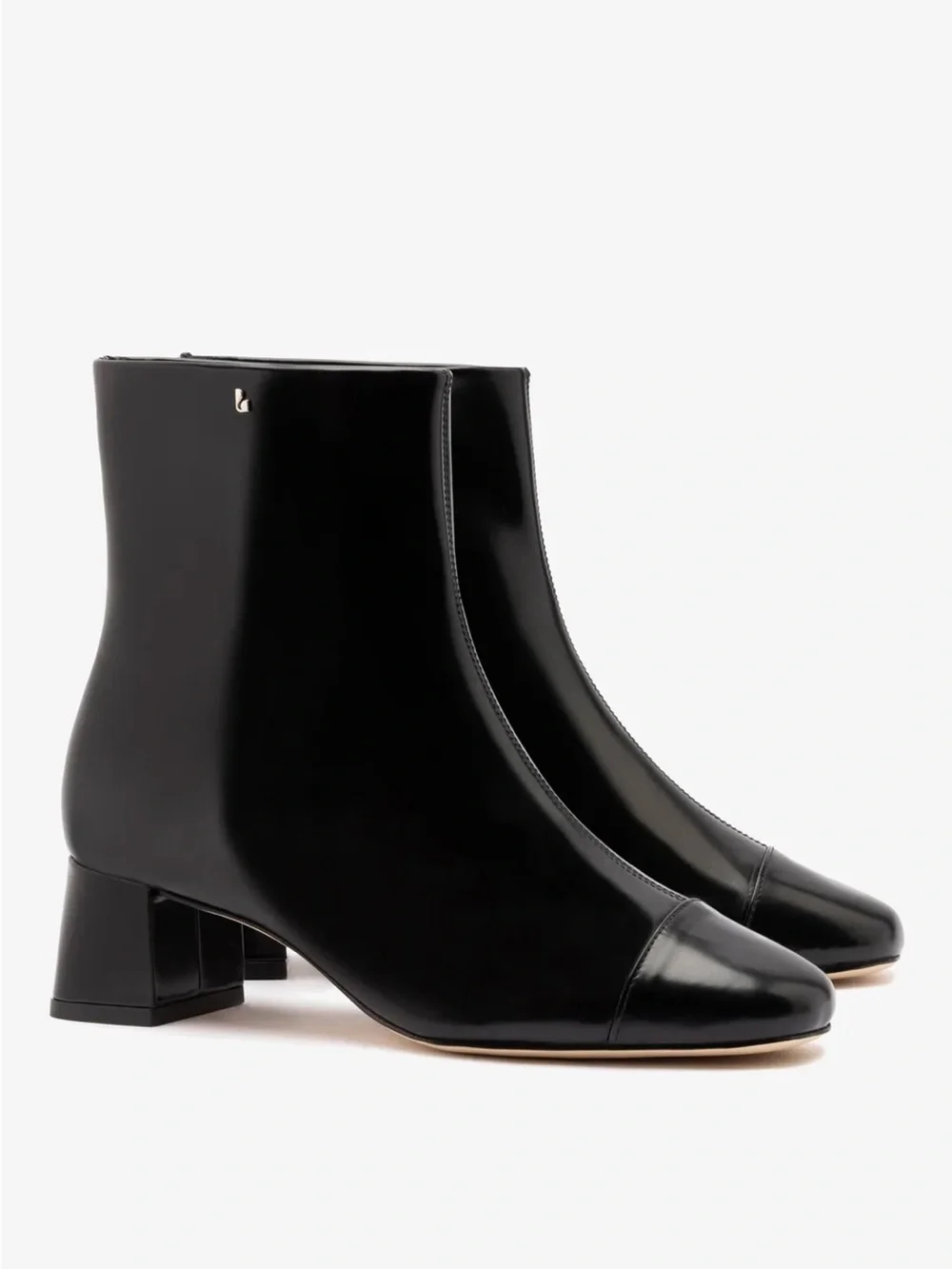 NWOT Larroudé Mini Edie Boot In Black Box Leather size 11
